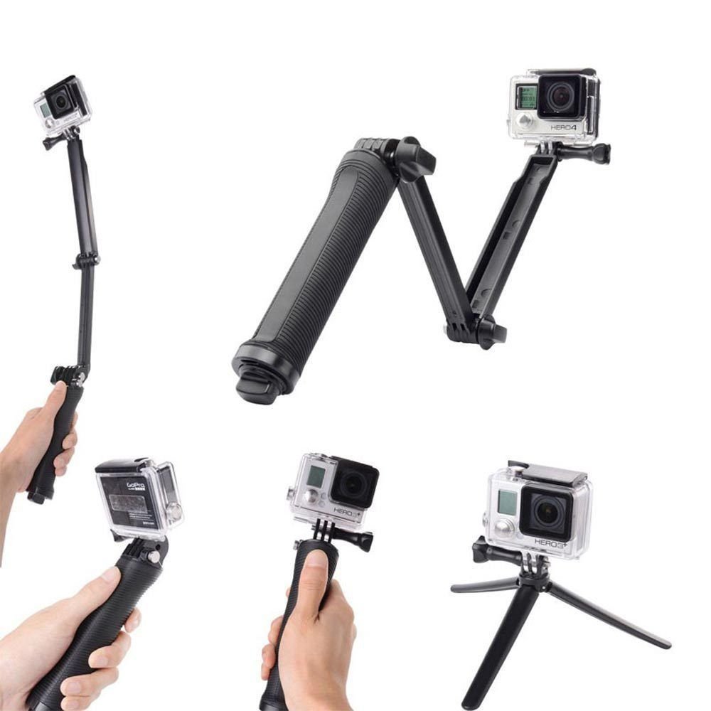 Folding Adjusting Arm Tri-folding Selfie Stick