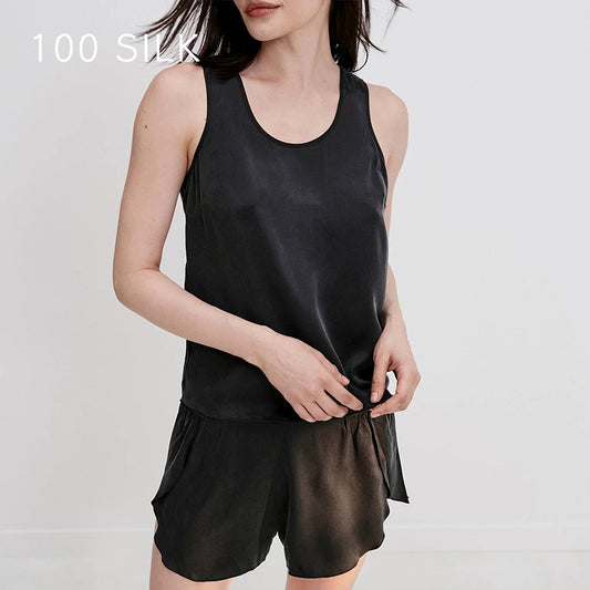 Sleeveless Vest Round Neck Suit Pajamas For Women