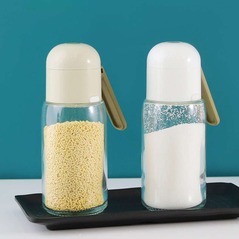 Kitchen Glass Seasoning Salt Control Bottle