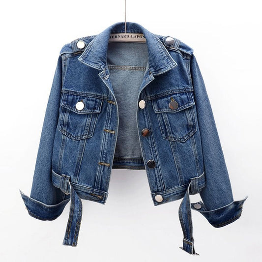 Short Sports Cotton Denim Coat