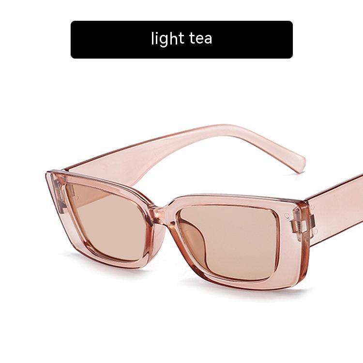 Jelly Color Square Sun Glasses Concave Shape