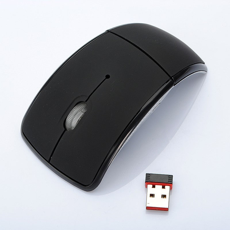 Mouse ottico wireless Mouse pieghevole Mouse pieghevole creativo Interruttore in primo piano Mouse curvo