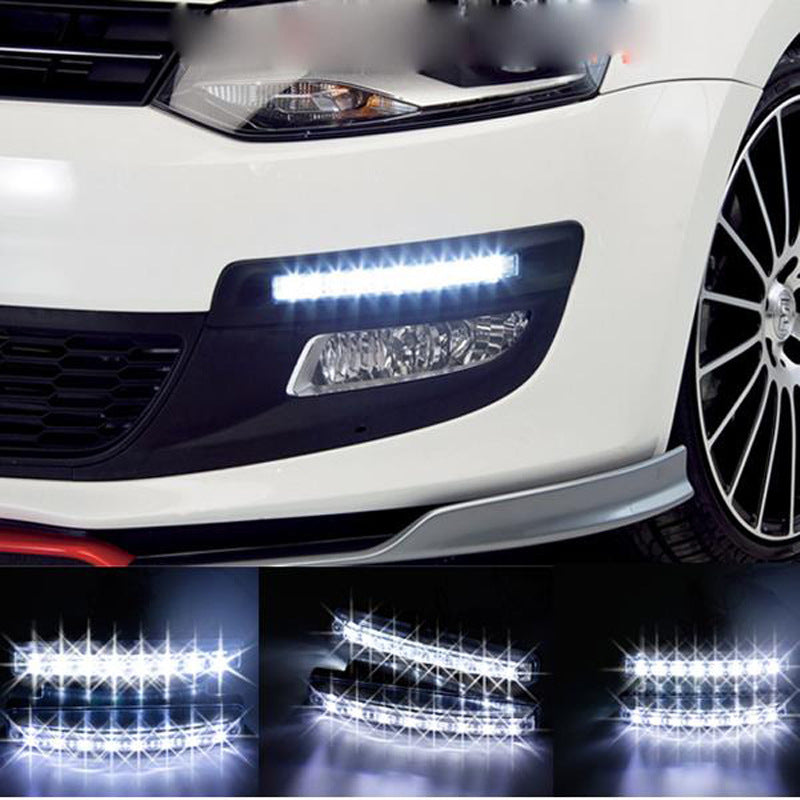 New Car Universal Daytime Driving Lamp Super Bright Car LED Daytime Running Light Foreign Trade New