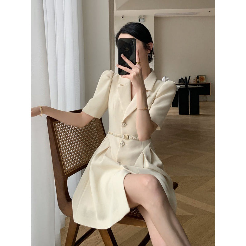 Young Socialite Business Suit And Dress High-grade Waist-tight Temperament Goddess Style Commuting Short Skirt