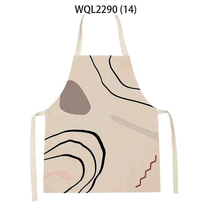 Simple Fabric Apron Kitchen Antifouling Work Clothes