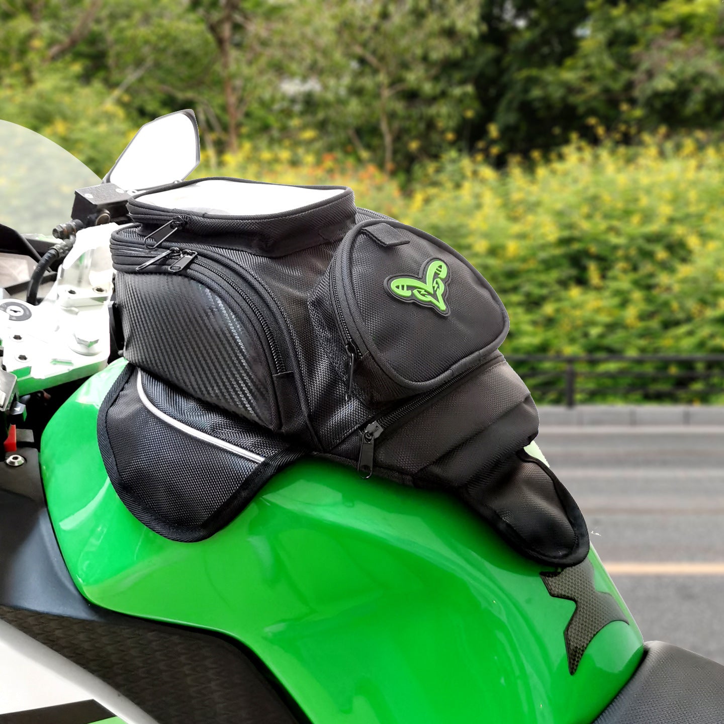 Tank Bag Oil Fuel Bag Magnetic Moto Saddle Luggage