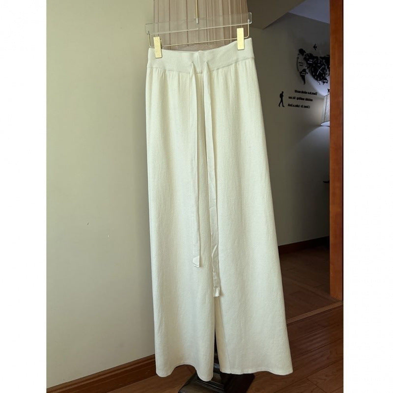 Fashion Simple Knitting Wide-leg Pants For Women