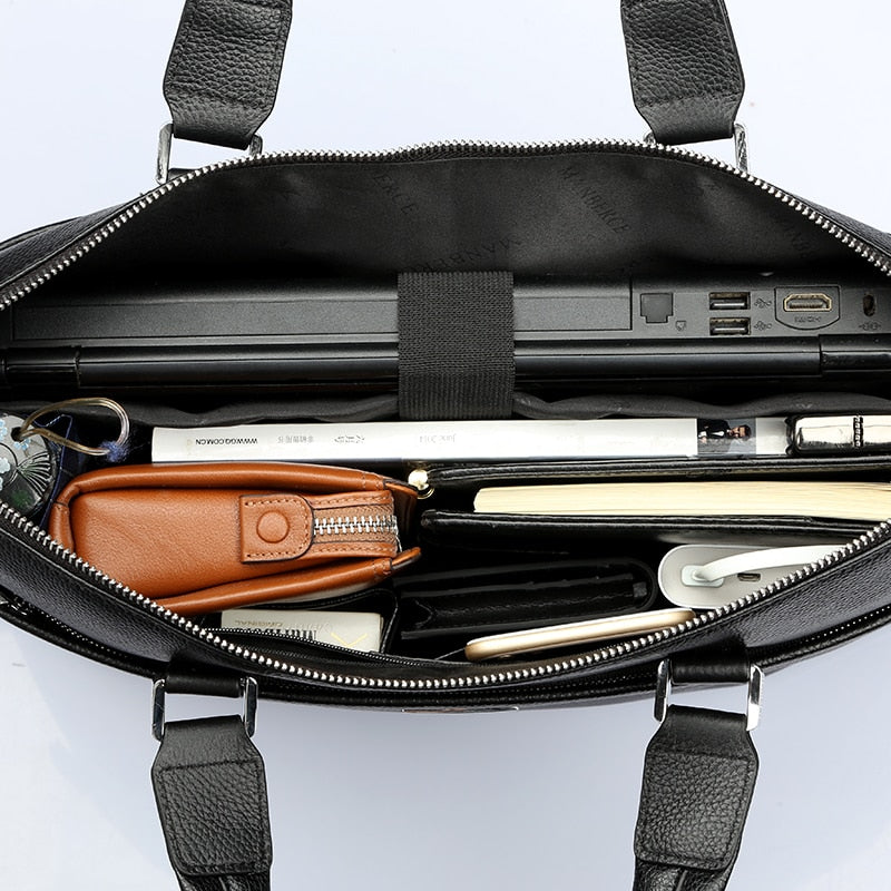 Men's Genuine Leather Laptop Bag