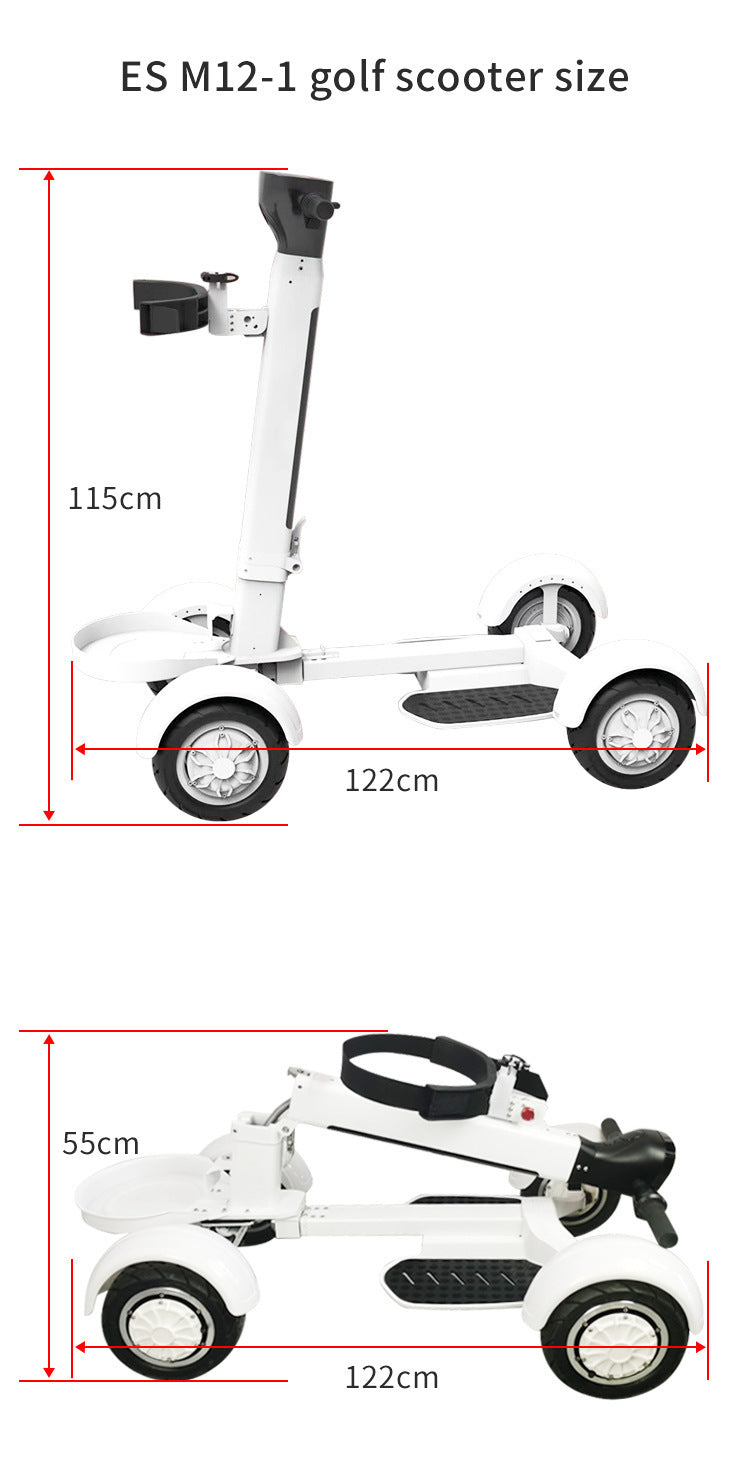 Golf à quatre roues électrique Light Light Longboard Lawn Course Scooter