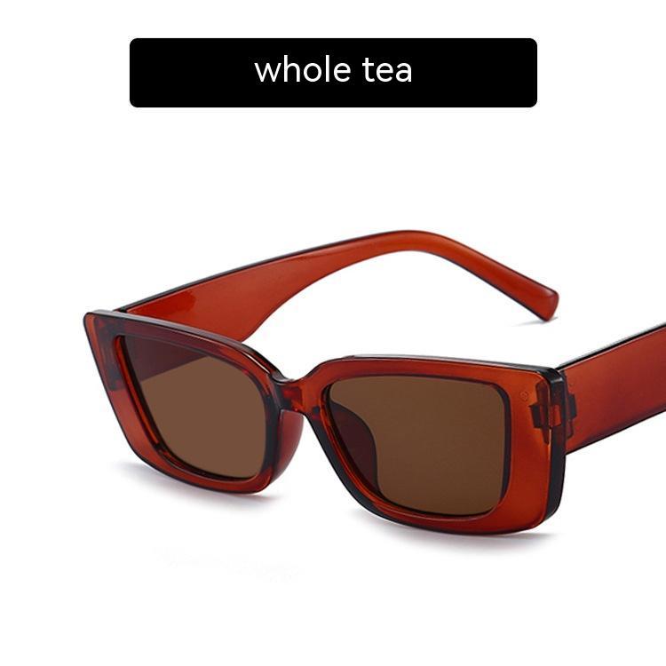 Jelly Color Square Sun Glasses Concave Shape