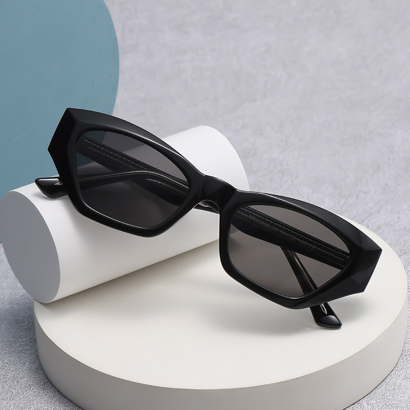 Polygonal Cat's Eye Core Insert TR Sunglasses