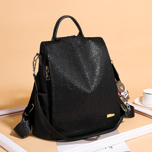 Women's Anti-theft Casual Sequin Backpack