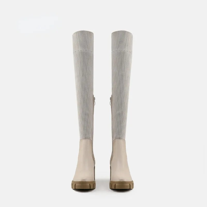 High Heel Springy Thigh Boot Women