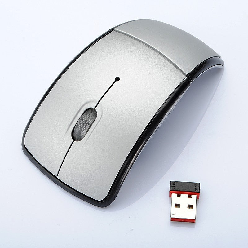 Mouse ottico wireless Mouse pieghevole Mouse pieghevole creativo Interruttore in primo piano Mouse curvo