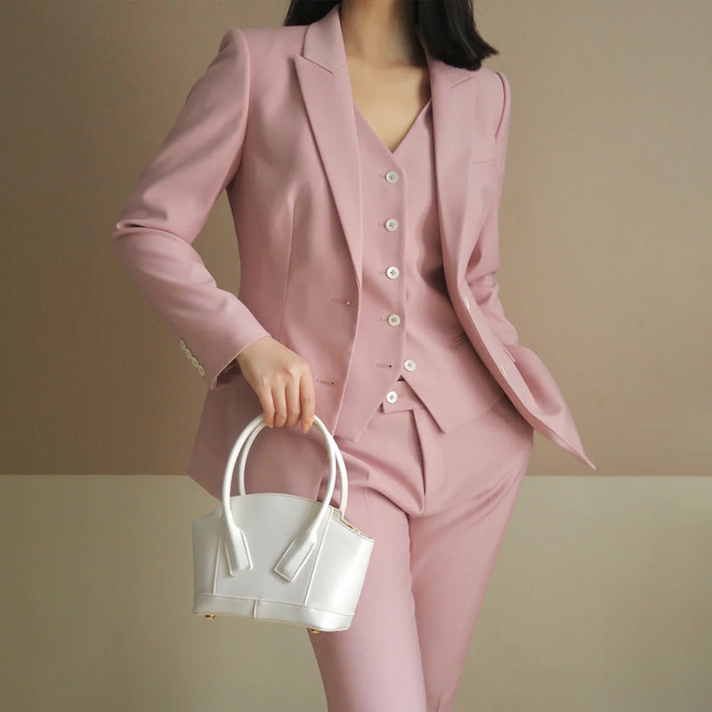 Women's Temperament Commuter Slim Pencil Pants Suit