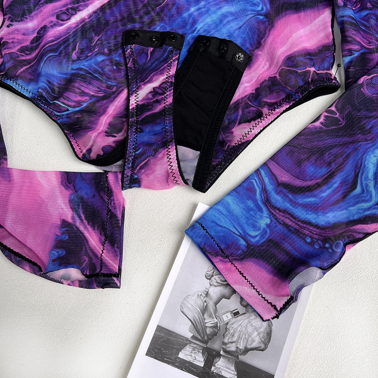 Tie-dye Underwear Jumpsuit Tight Outer Wear