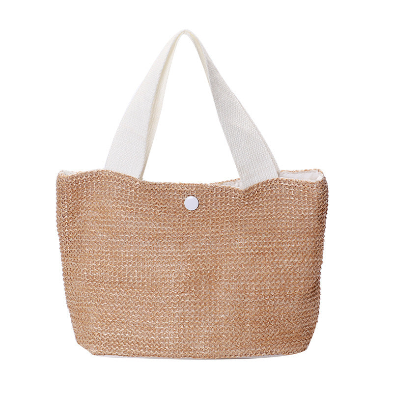 New Handbag Seaside Beach Vacation Leisure Woven Beach  Large Capacity Straw Bag