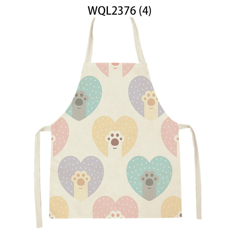 Cartoon Apron Kitchen Printing Sleeveless Blouse