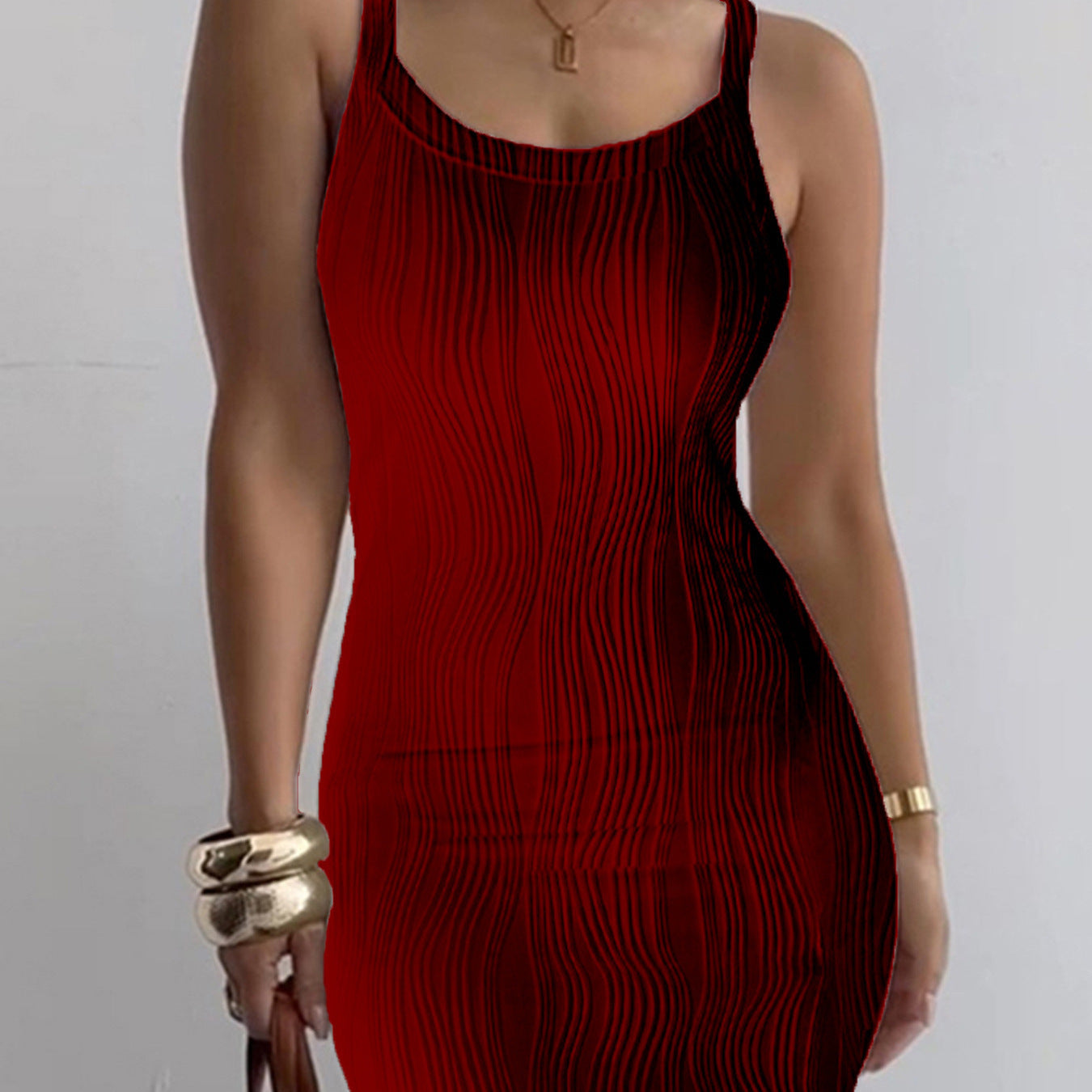 Fashion Women's Wear Tight Dress Sleeveless