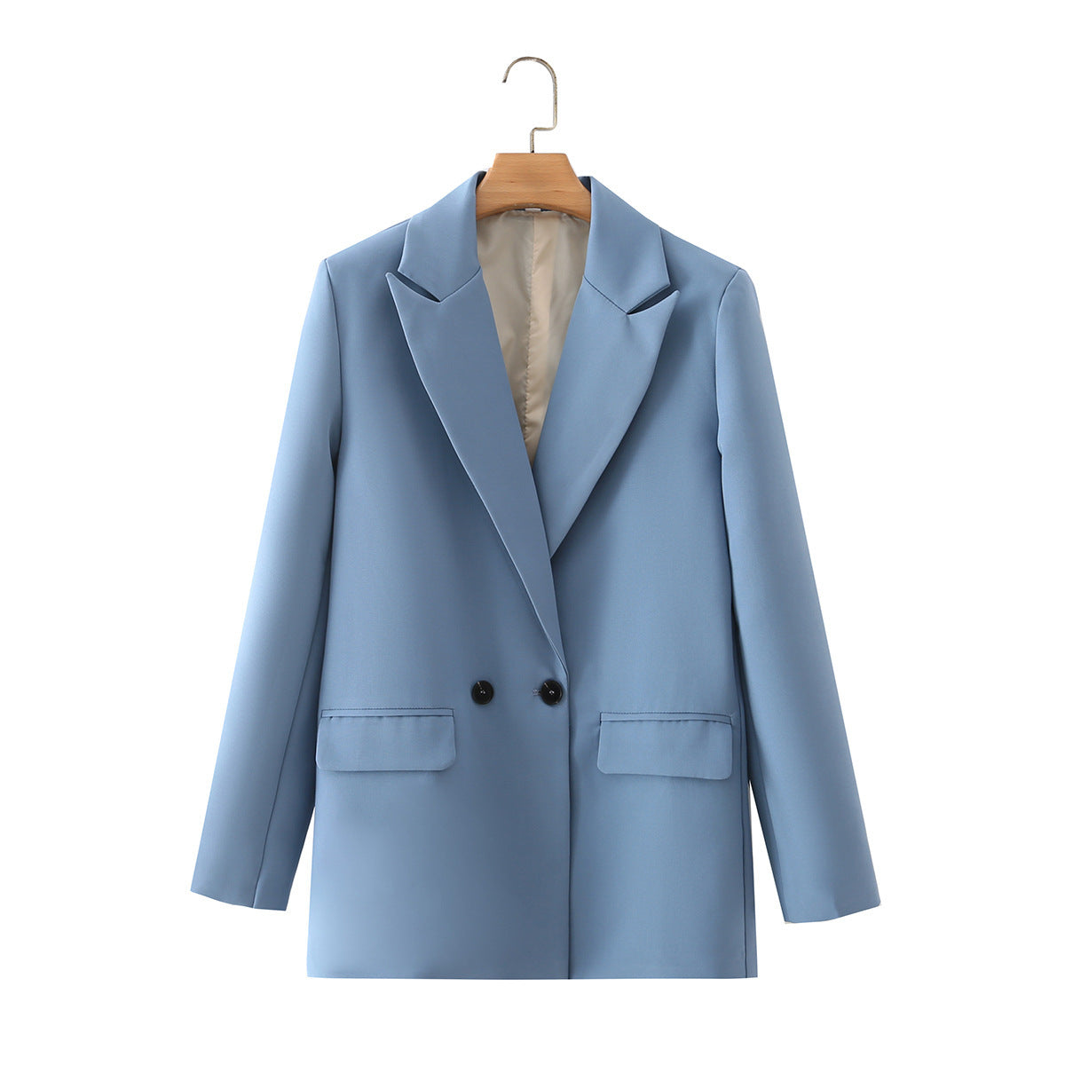 Women's Multicolor Double Breasted Suit Coat Suit