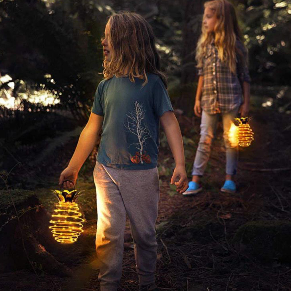 Jardin imperméable extérieur ananas des lumières solaires du chemin des lumières de fée suspendues de fée solaire LED chaude fée décor