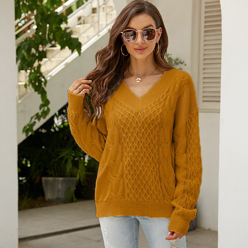 Fashion All-matching Loose Pullover Women