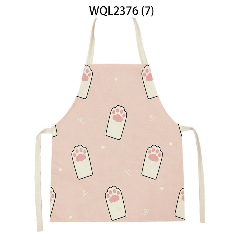 Cartoon Apron Kitchen Printing Sleeveless Blouse