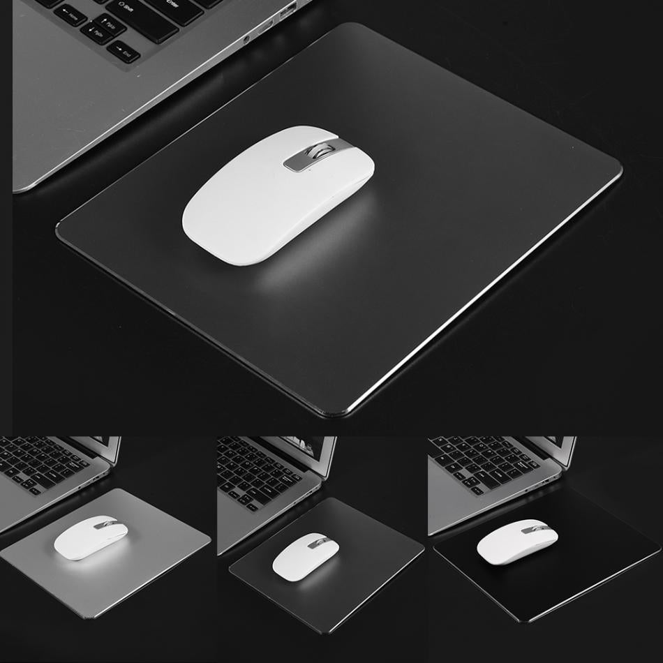 Compact Anti-Slip Aluminum Mouse Pad