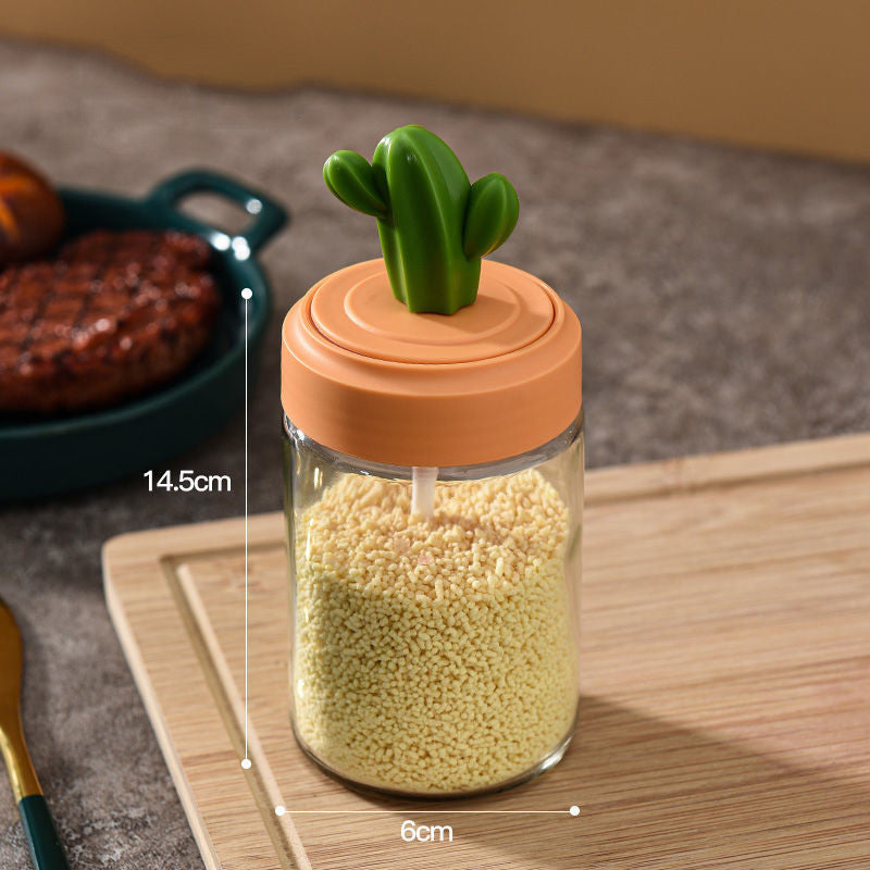 Cactus Kitchen Seasoning Jar Salt Shaker