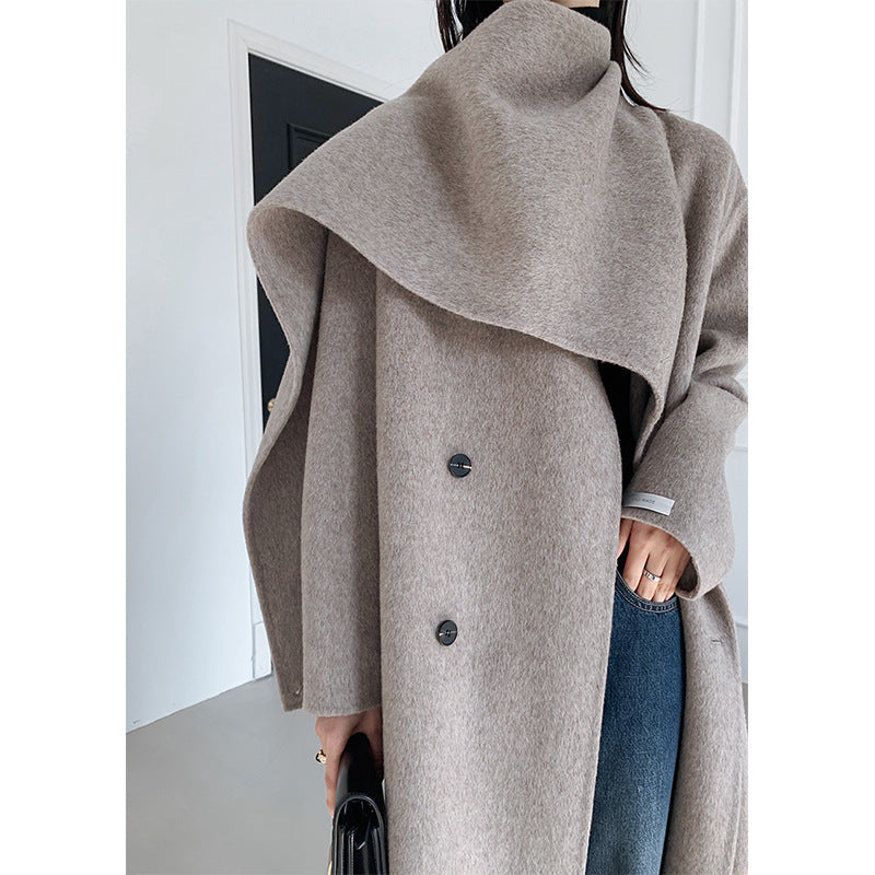 Handmade Reversible Cashmere Coat Women