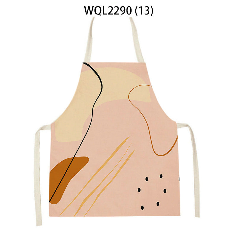 Simple Fabric Apron Kitchen Antifouling Work Clothes