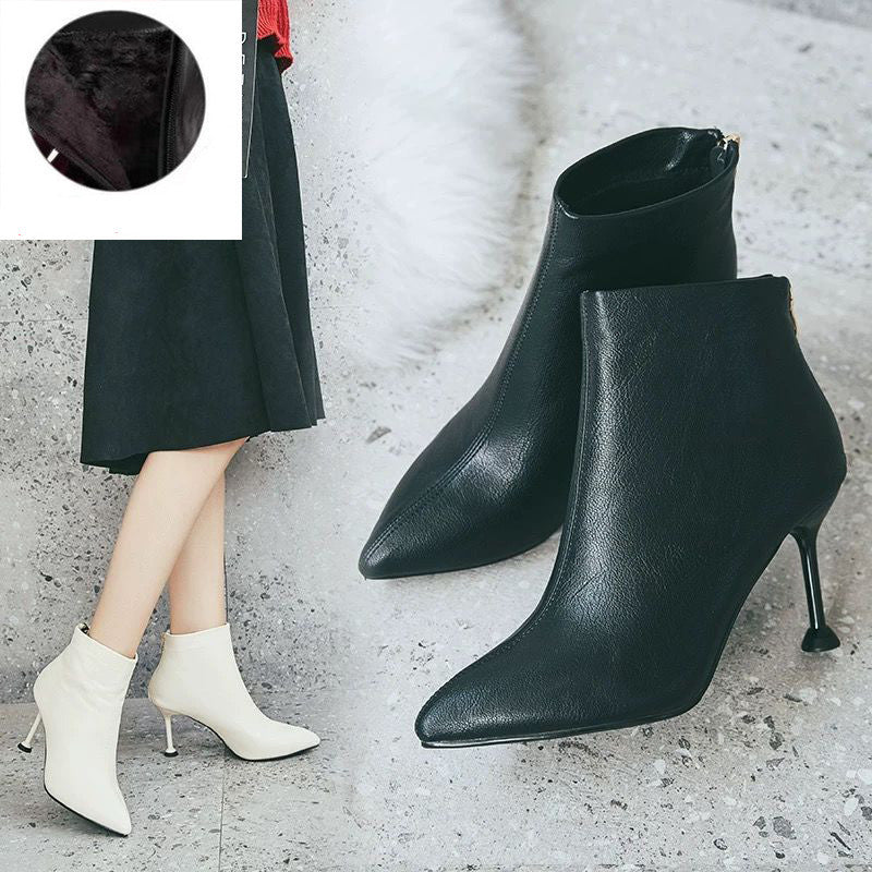 High Heels Women Winter Short Boots Stiletto