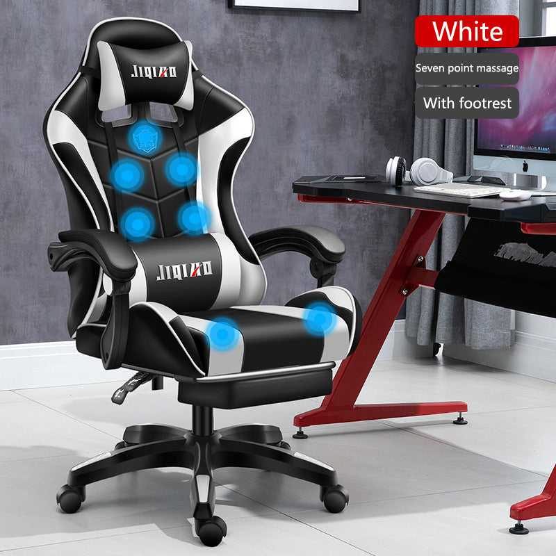 Sedia girevole ergonomica per computer da uomo, comoda per la casa, per il dormitorio e per il gaming