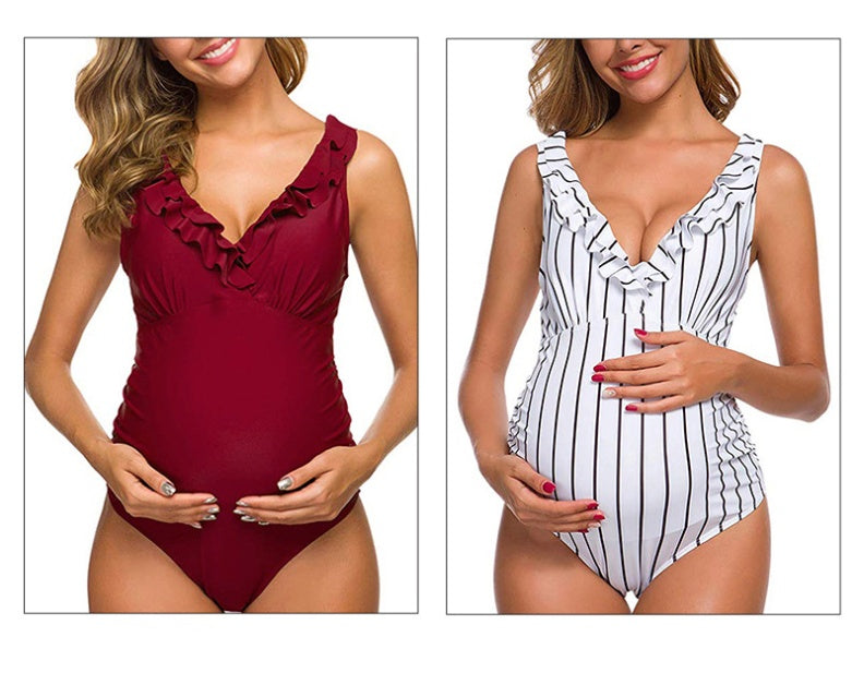 Pregnant women one-piece bikini