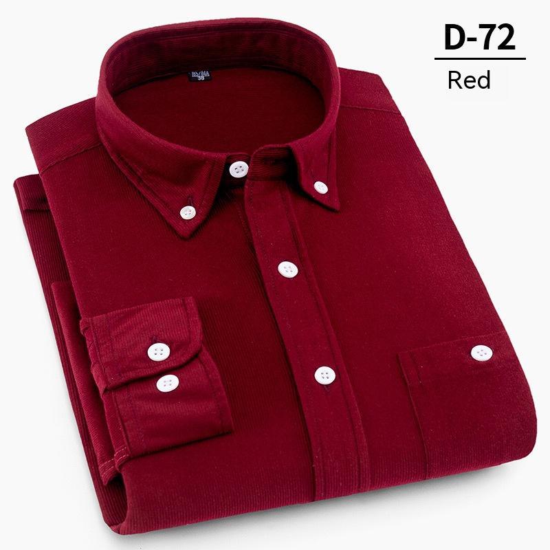 Men's Fashion Solid Color Corduroy Shirt