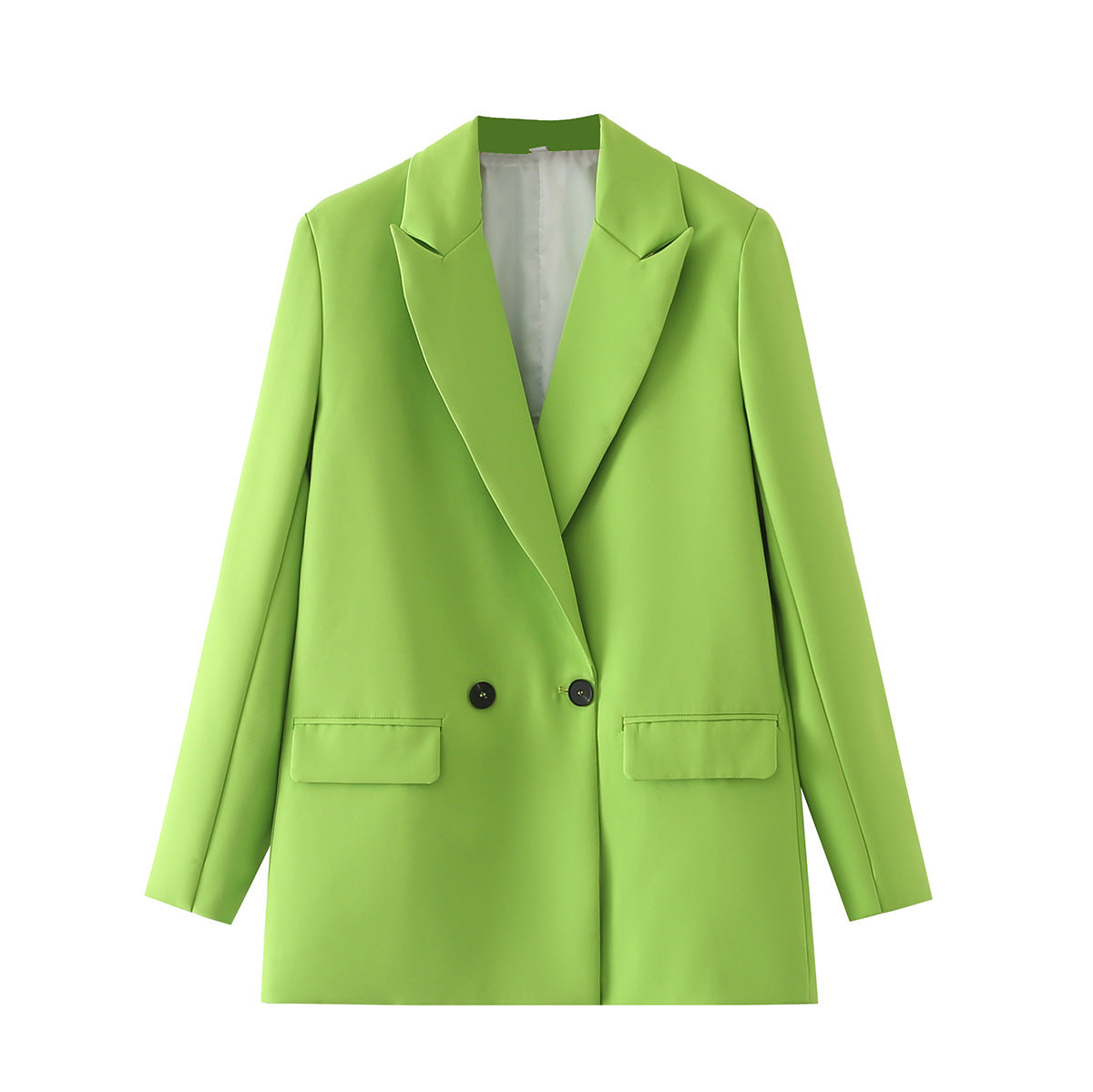 Women's Multicolor Double Breasted Suit Coat Suit