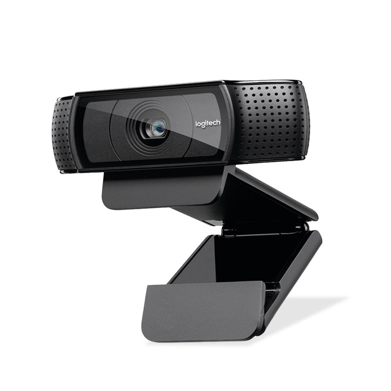 Webcam HD nera con supporto