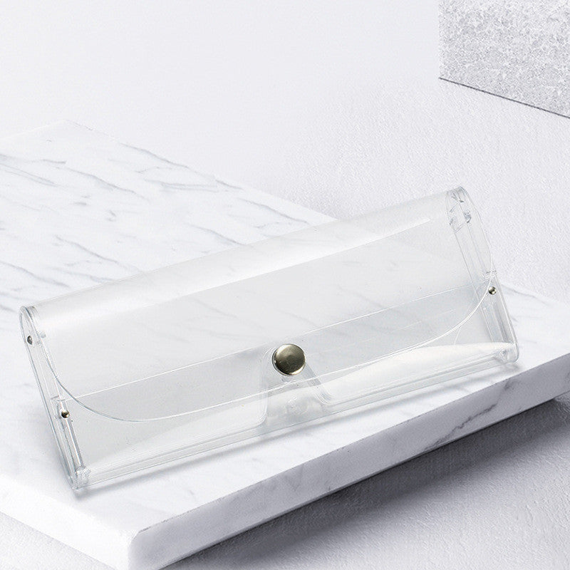 Transparent clip glasses case