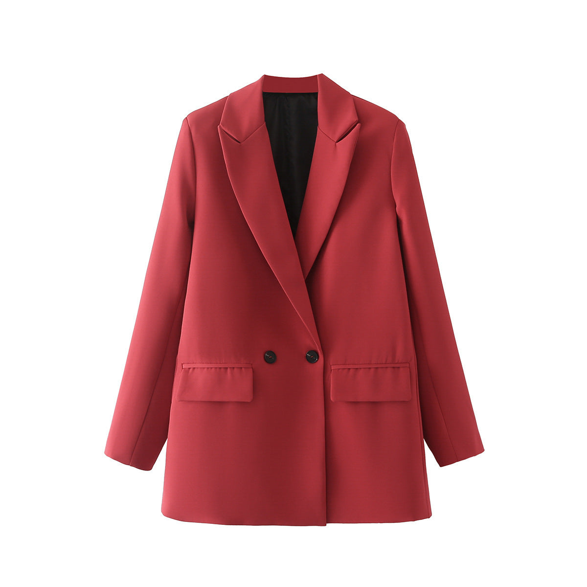 Women's Multicolor Double Breasted Suit Coat Suit