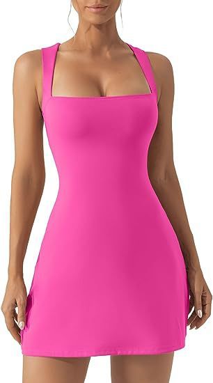 Fashion Solid Color Shoulder Strap Tight Dress