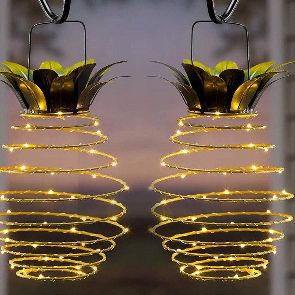 Jardin imperméable extérieur ananas des lumières solaires du chemin des lumières de fée suspendues de fée solaire LED chaude fée décor