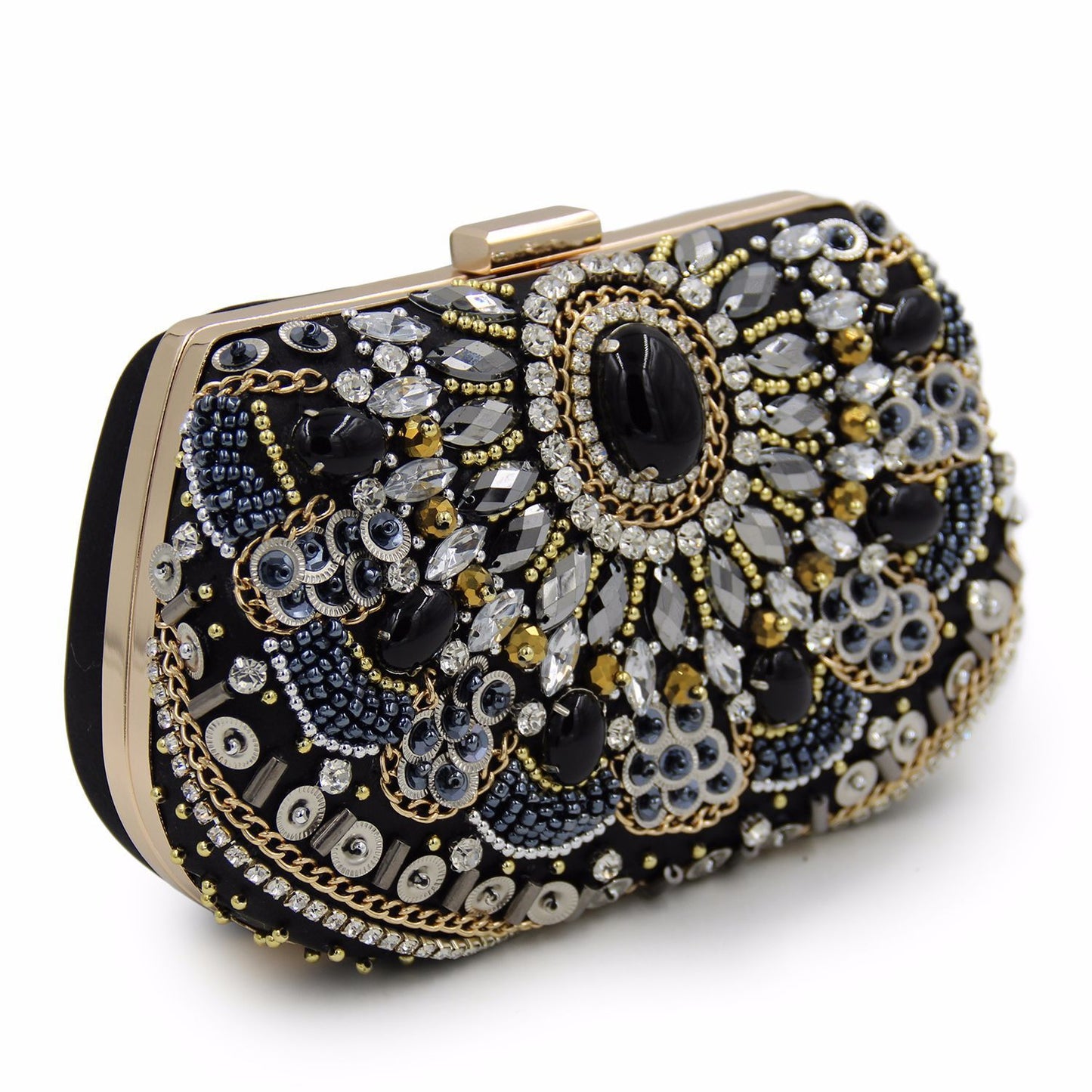 Beaded And Diamond-encrusted Dinner Lady's Banquet Handbag