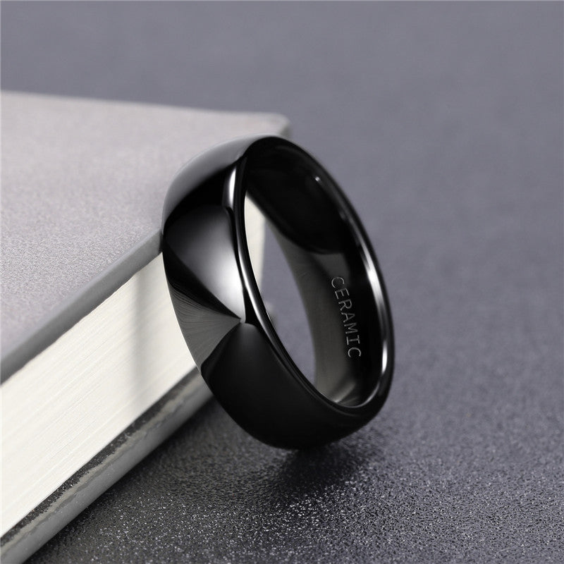 Titanium Ceramic Black Ring