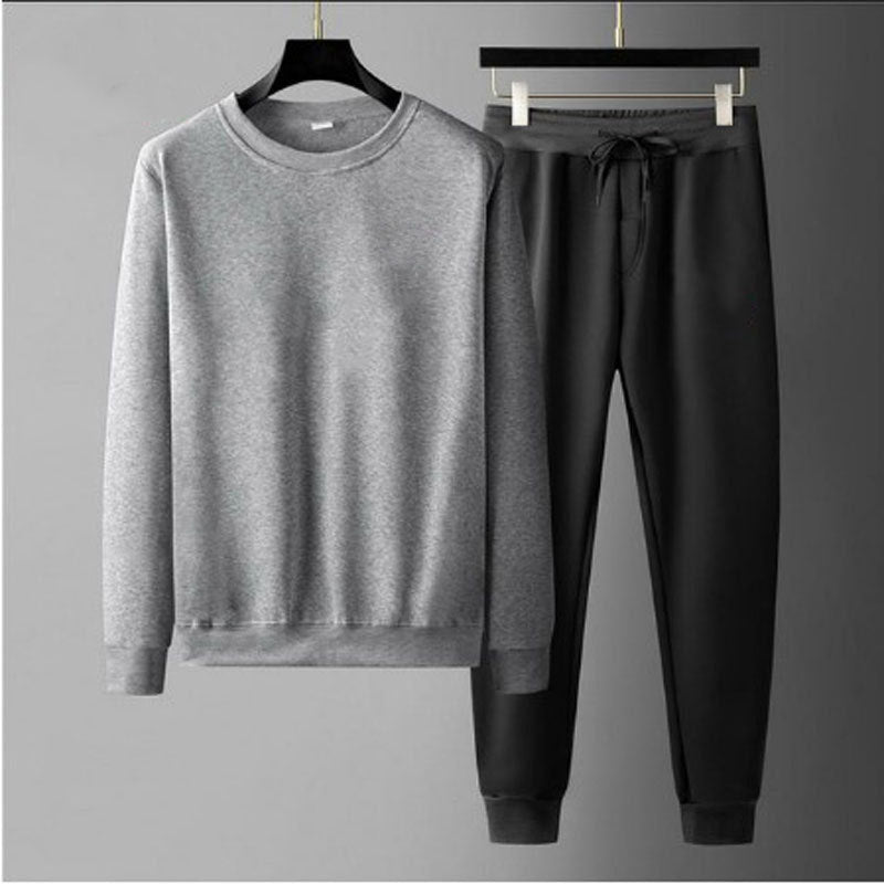 Sweat-shirt à cou rond et pantalon de survêtement Fashion Sports Men Suit