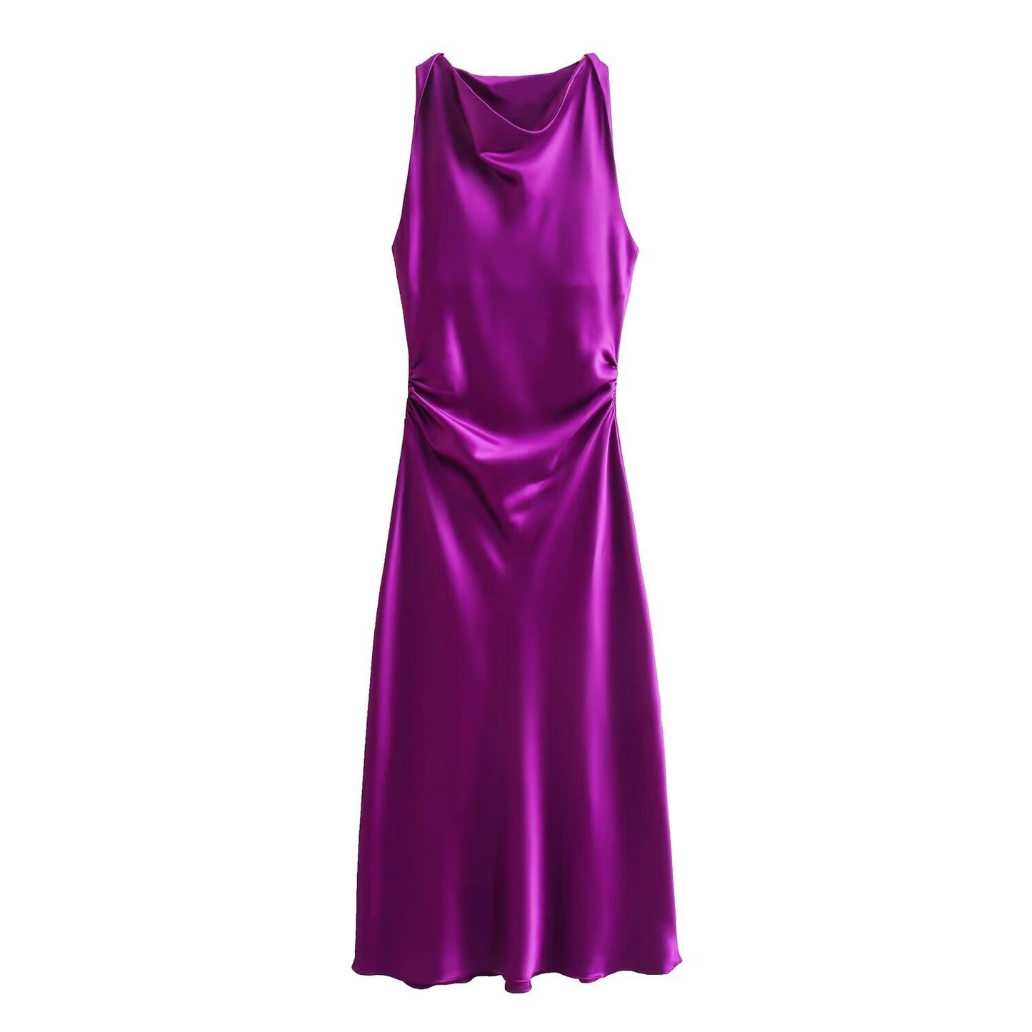 Französischer Stil Halfter Kleid Satin Textur weiblich