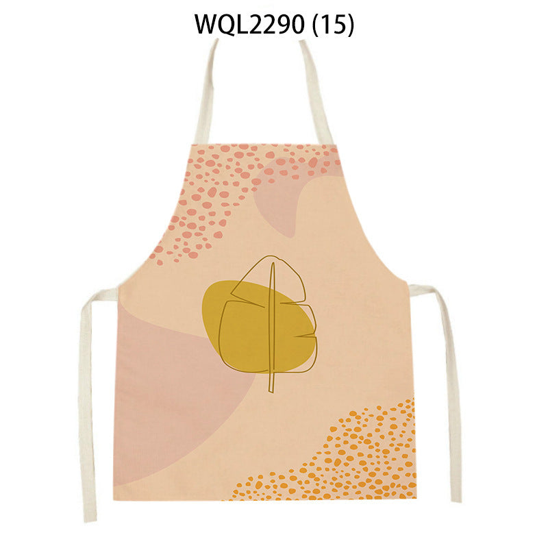 Simple Fabric Apron Kitchen Antifouling Work Clothes