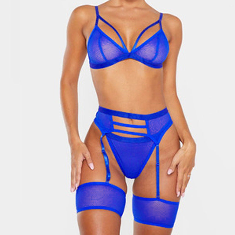 Sexy see-Through Mesh Sexy Body Shaping Underwear Two-piece Set