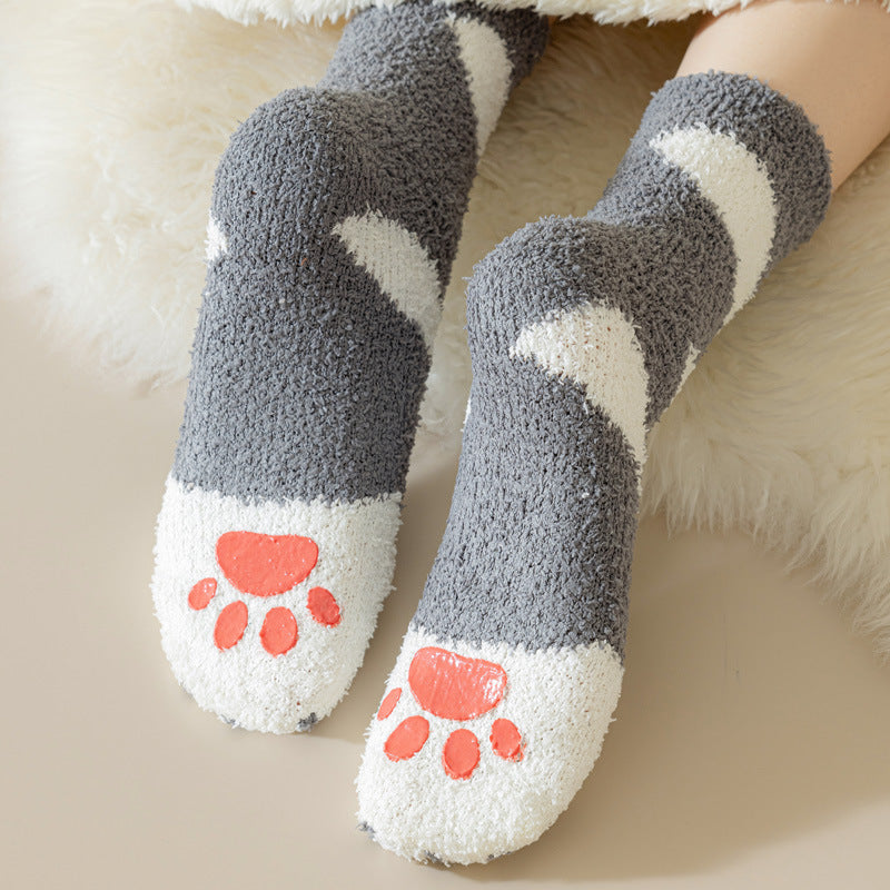 Fashion Personality Coral Fleece Socks Women