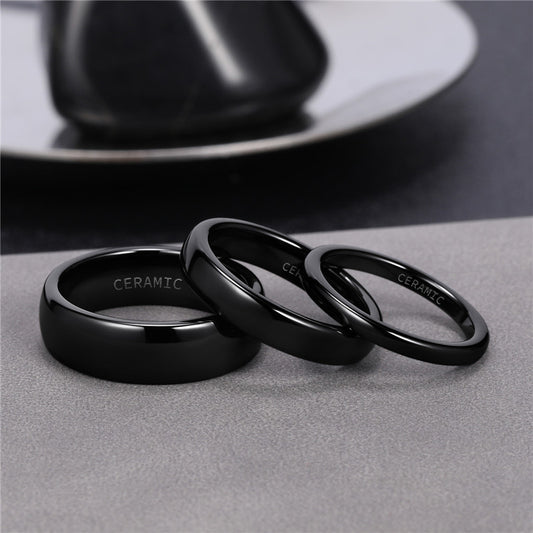 Titanium Ceramic Black Ring