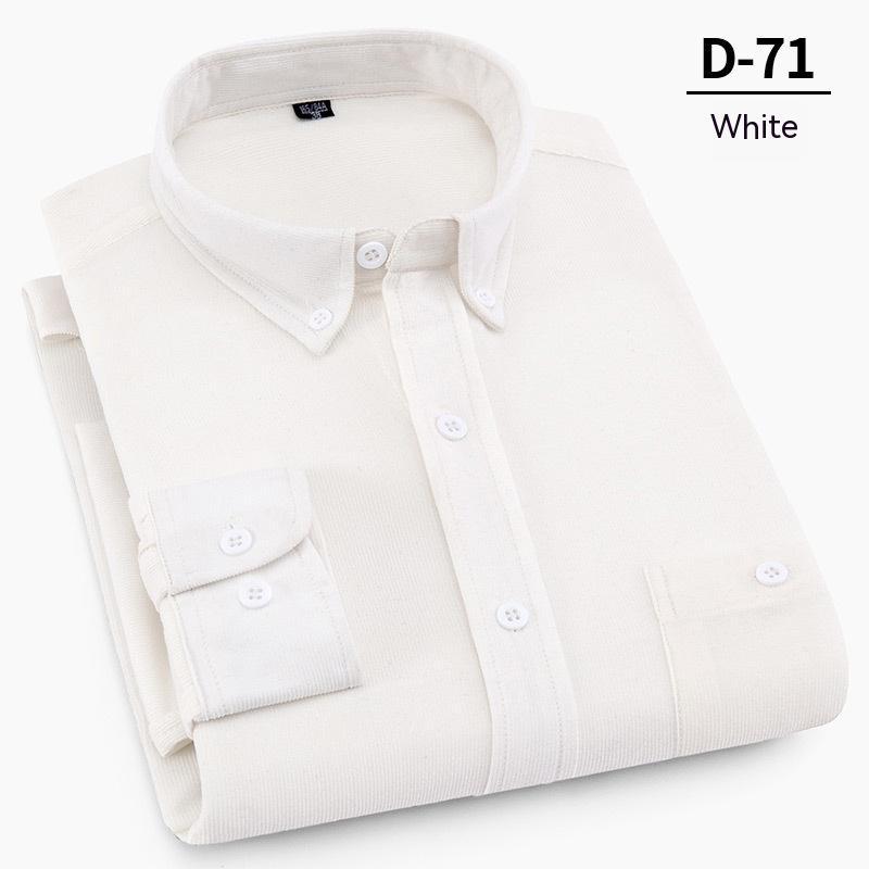 Men's Fashion Solid Color Corduroy Shirt